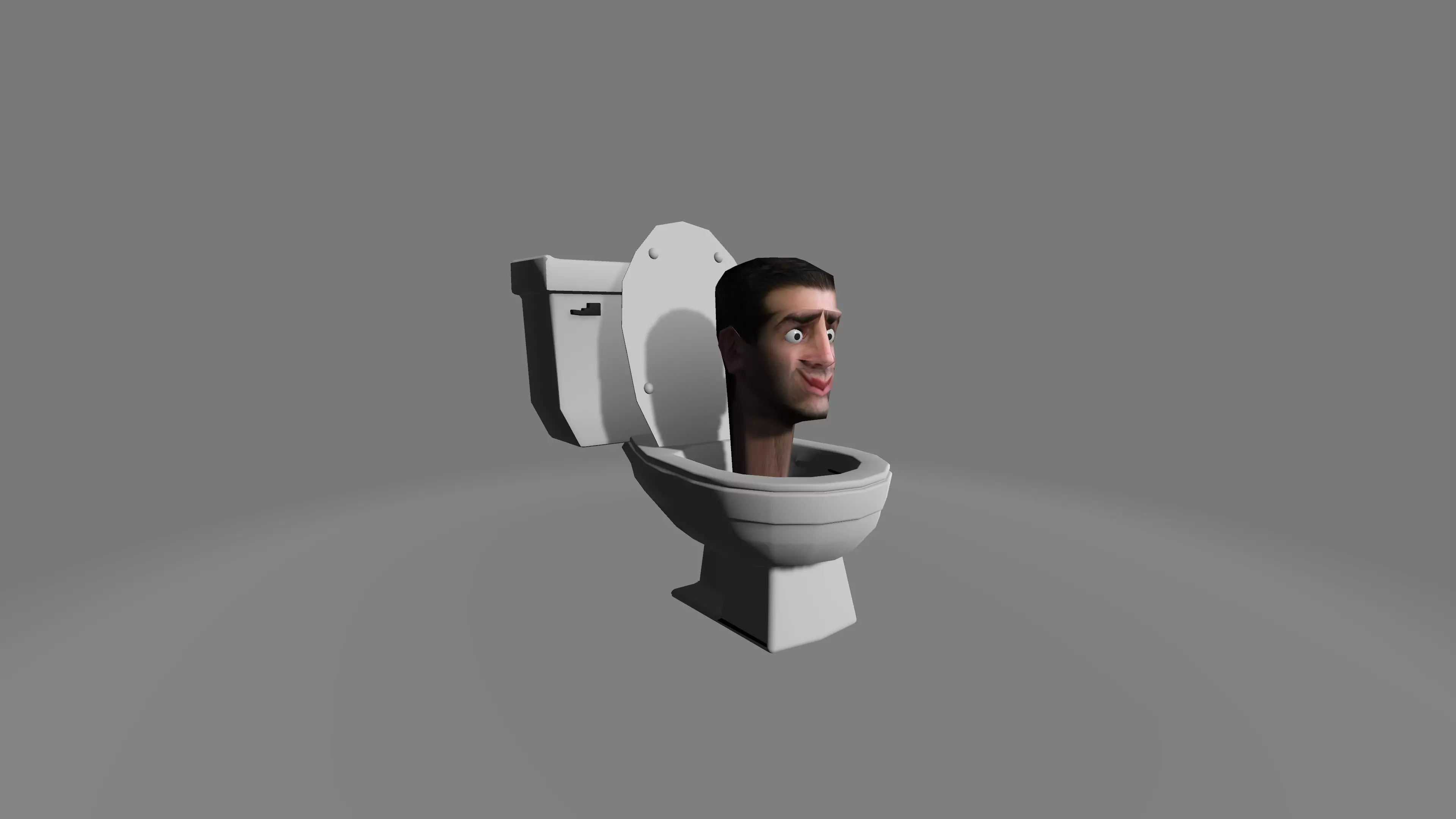 Skibidi Toilet 2 Low-poly 3D model_0