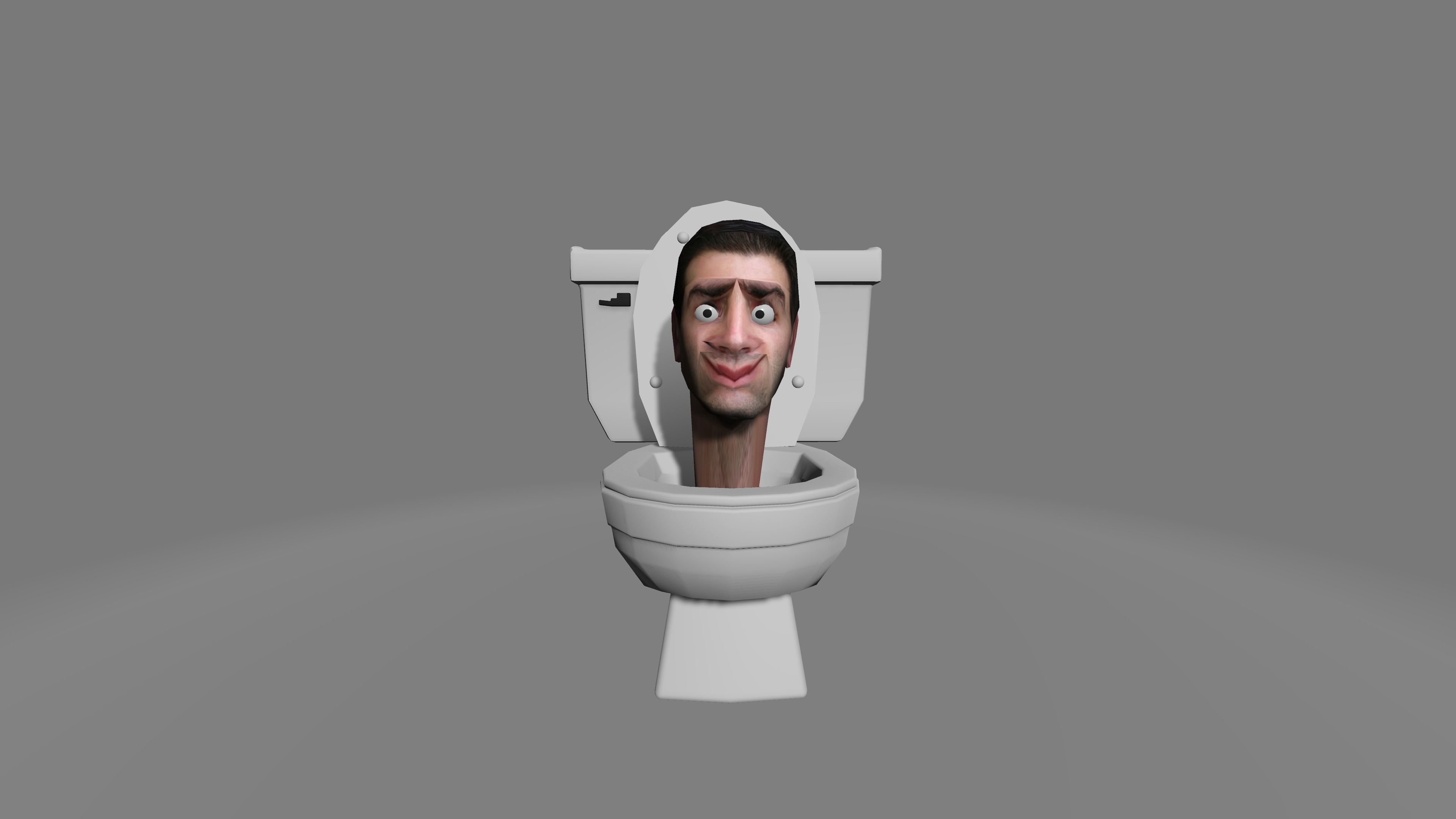 Skibidi Toilet 2 Low-poly 3D model_1