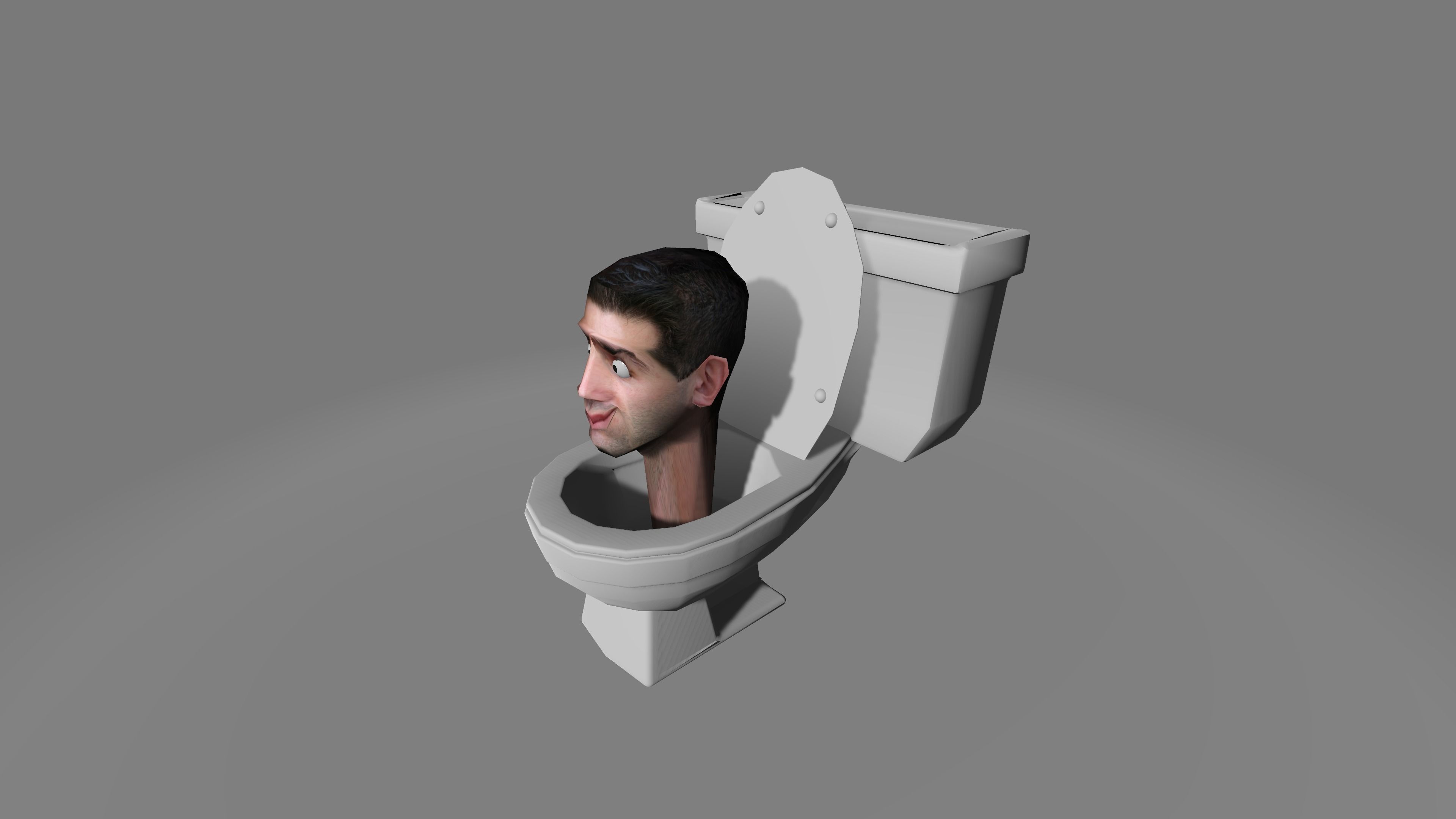Skibidi Toilet 2 Low-poly 3D model_3