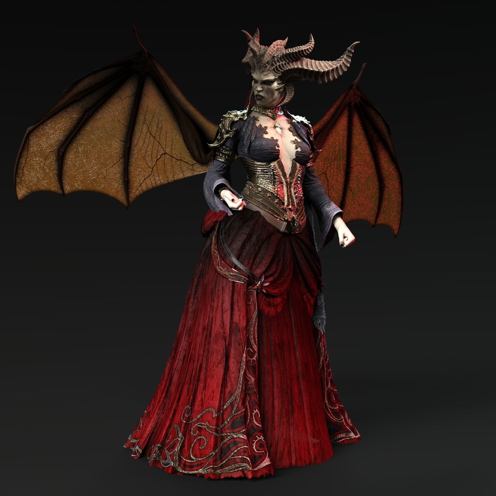 Lilith character 3D model_1