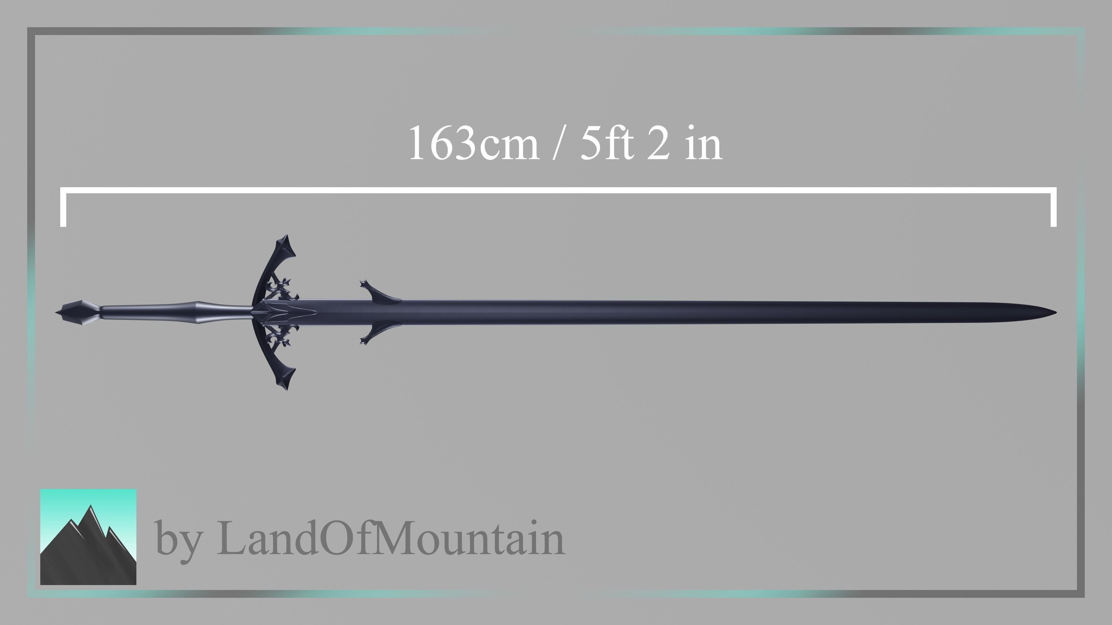 Final Fantasy XVI - Barnabas Sword 3D print model_3