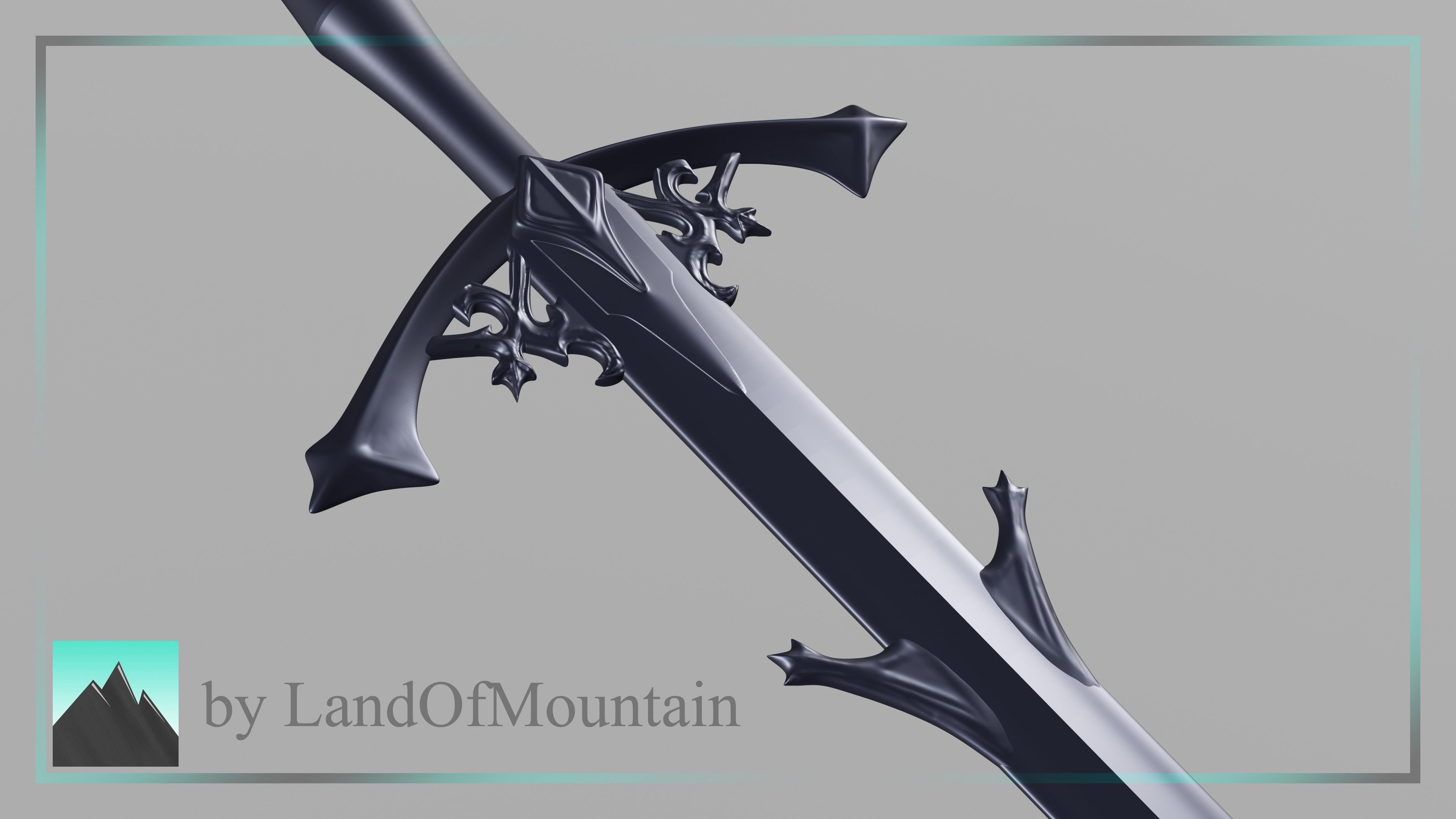 Final Fantasy XVI - Barnabas Sword 3D print model_2
