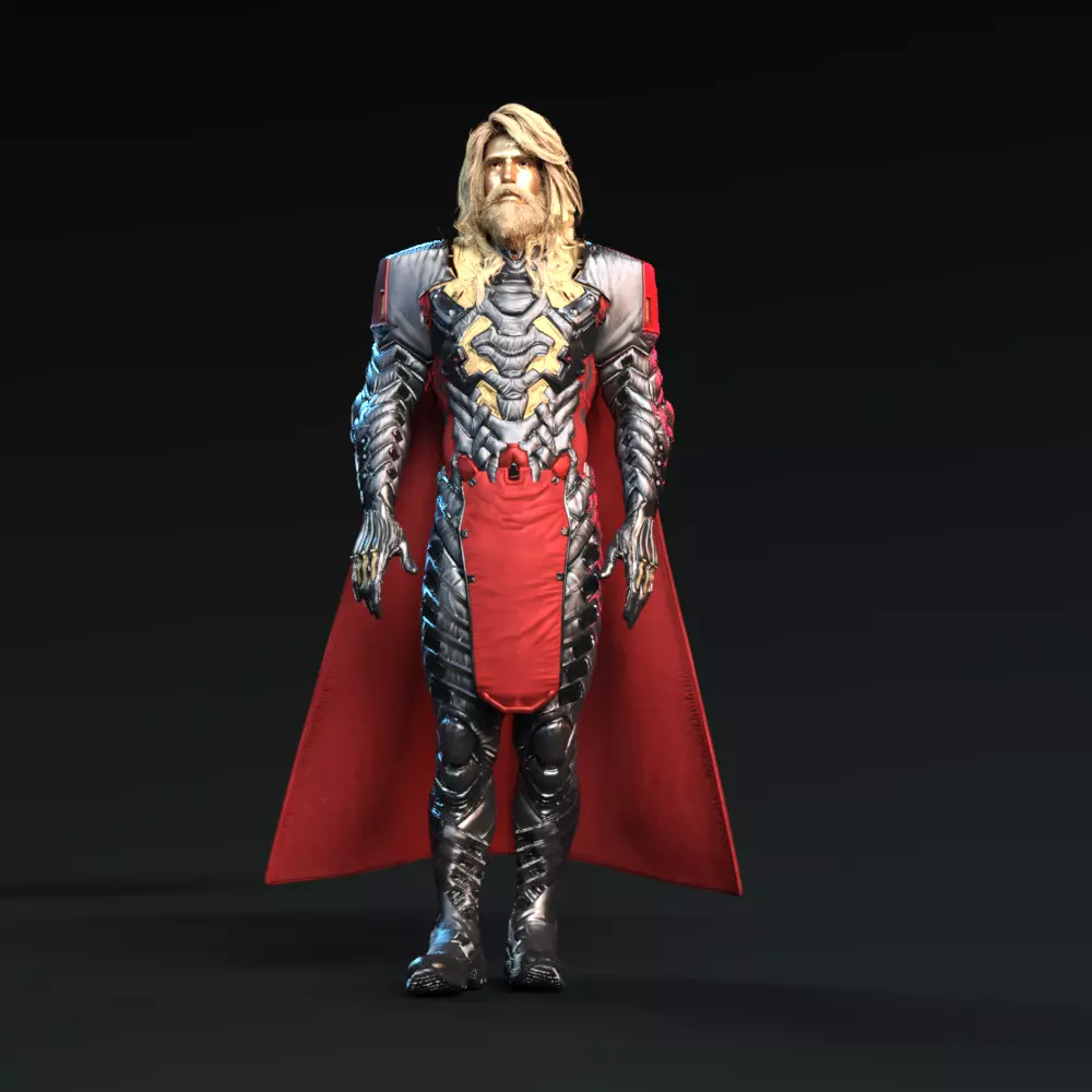Super heroe character Free 3D model