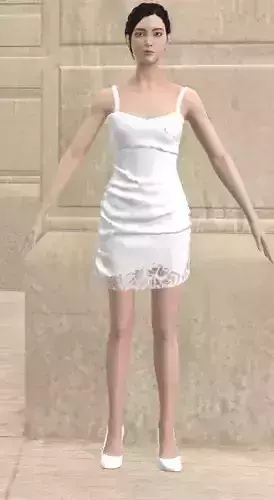 Dress heart neckline draped lace 