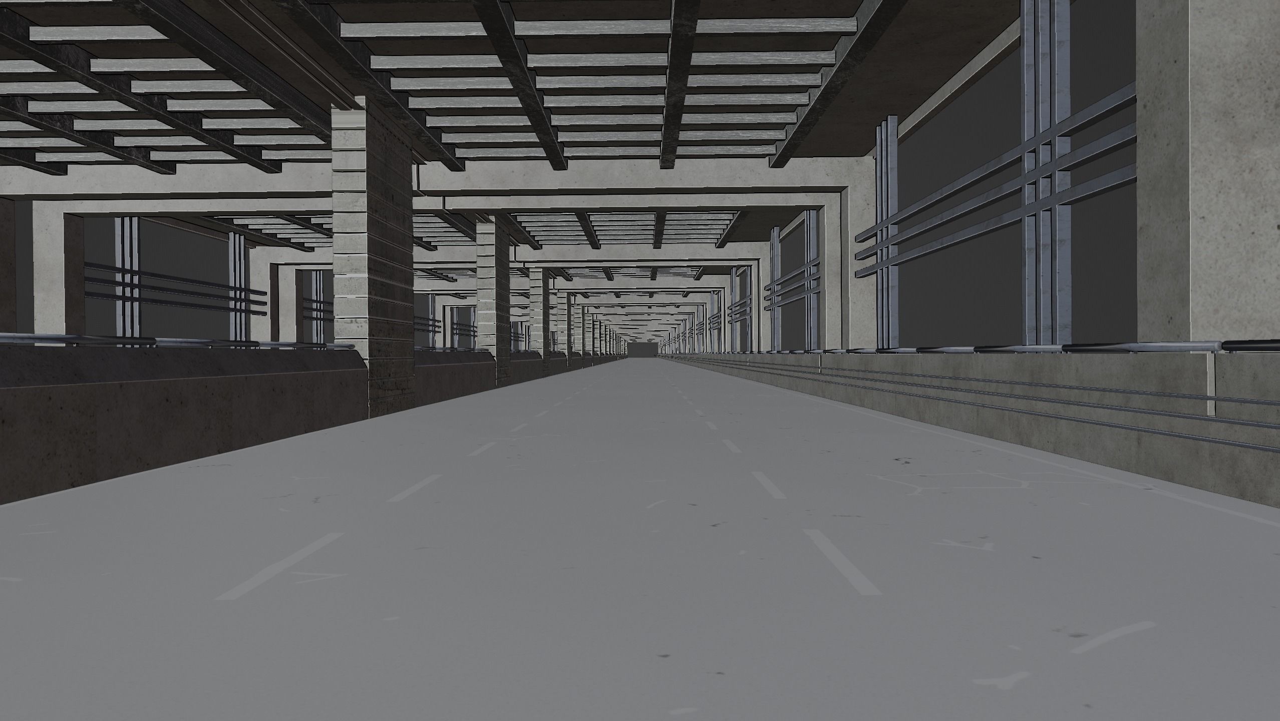 Free Car Road Scene 3D Blender File Textured And Tutorial Video Free 3D model_5