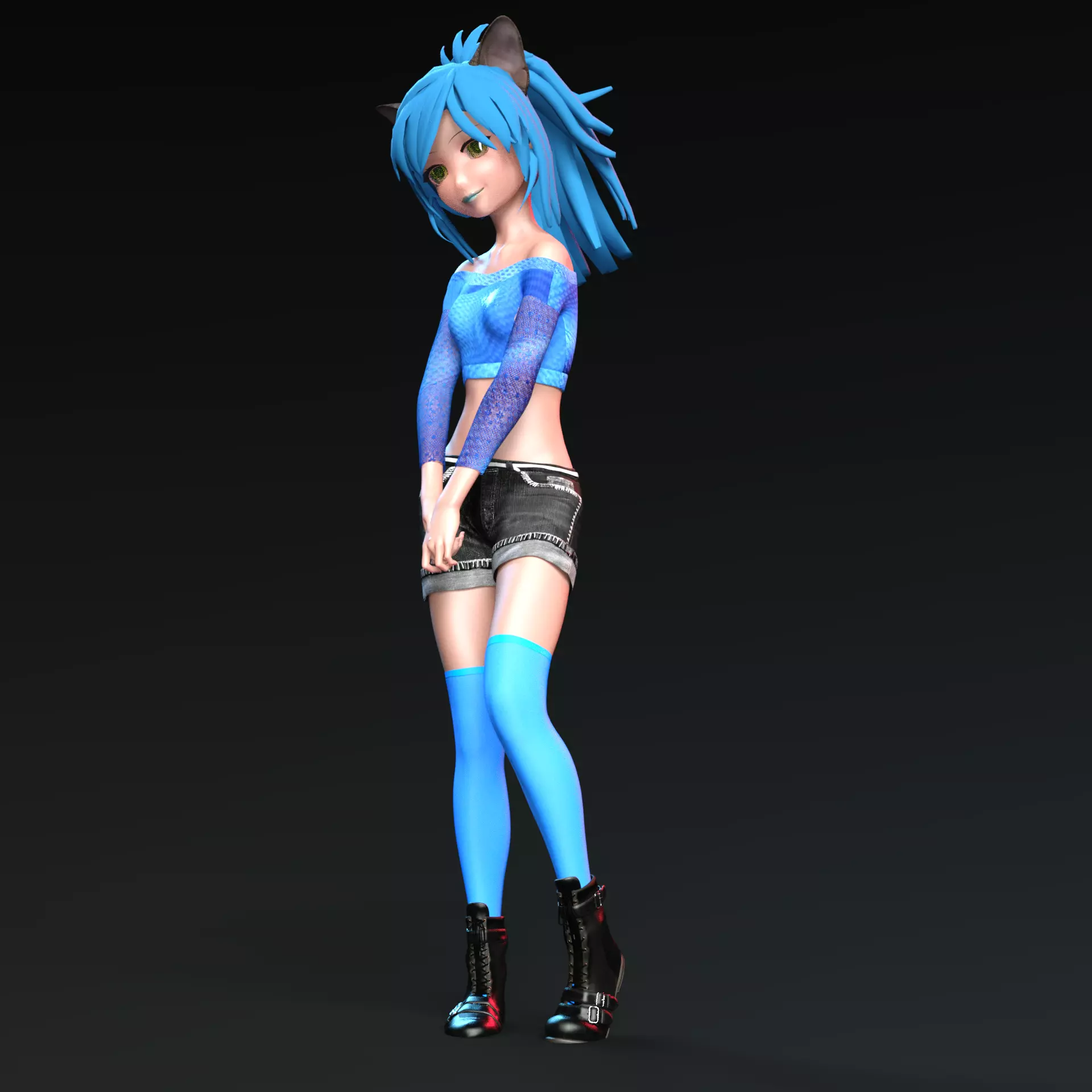 Trettesta character 3D model_0