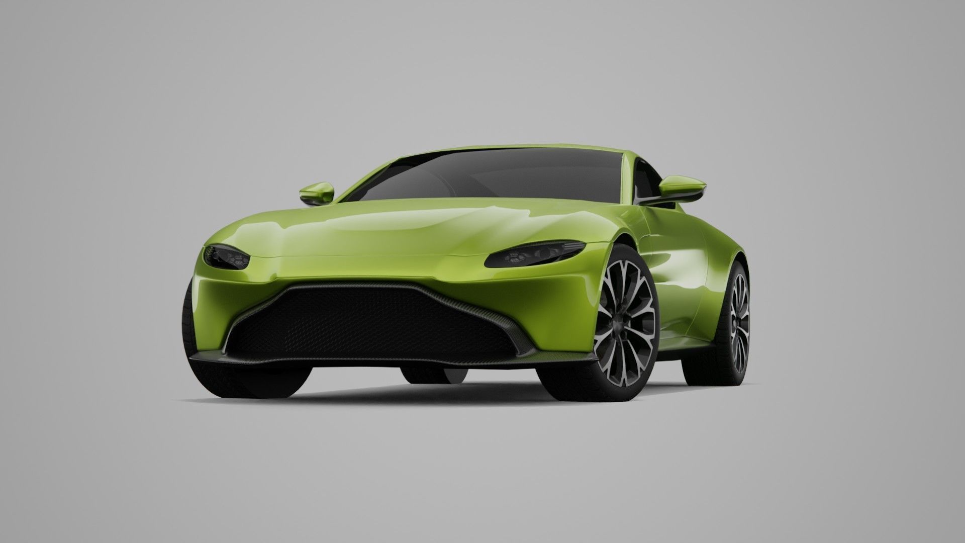 Aston Martin Vantage Low-poly 3D model_13