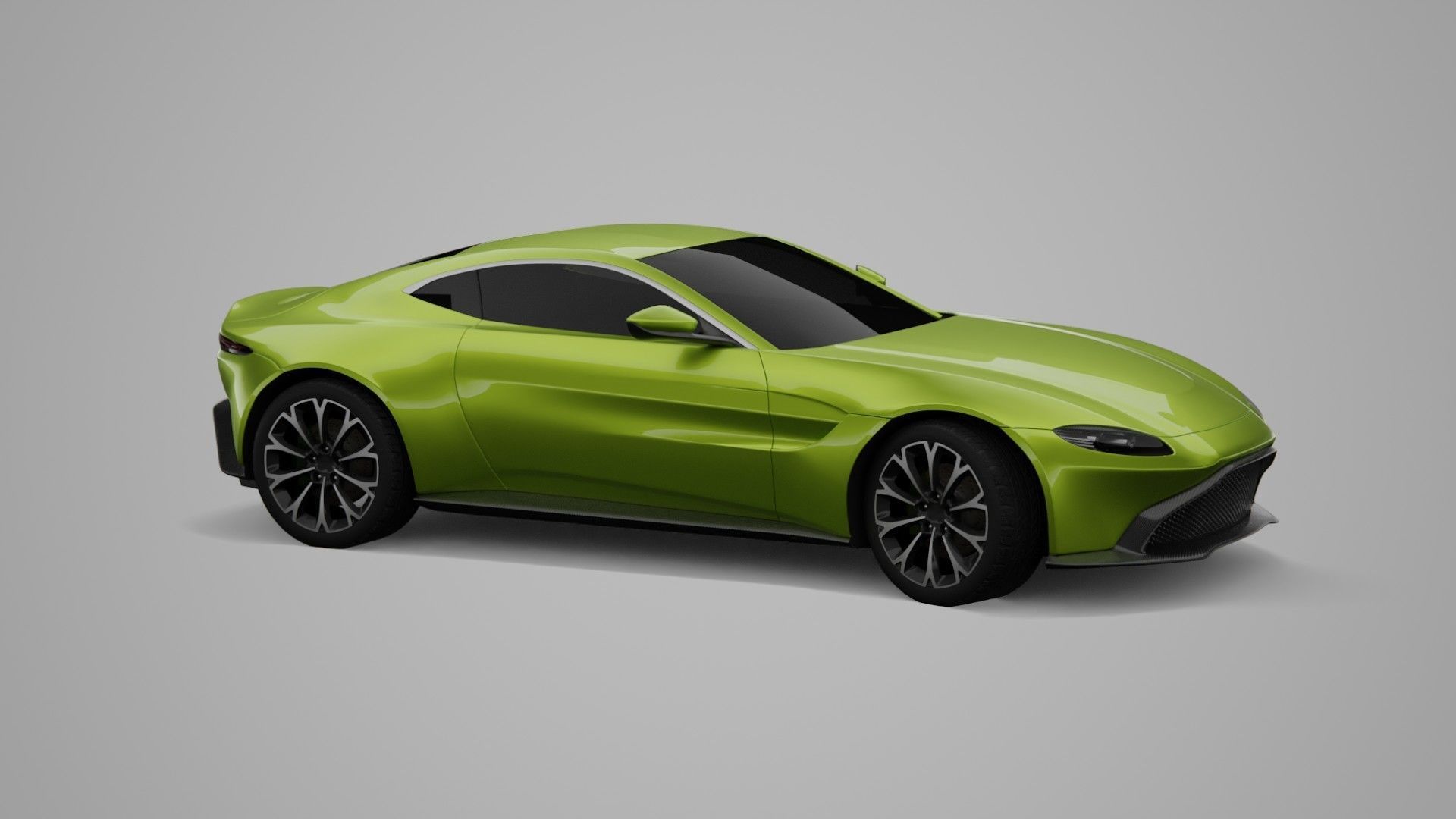 Aston Martin Vantage Low-poly 3D model_11