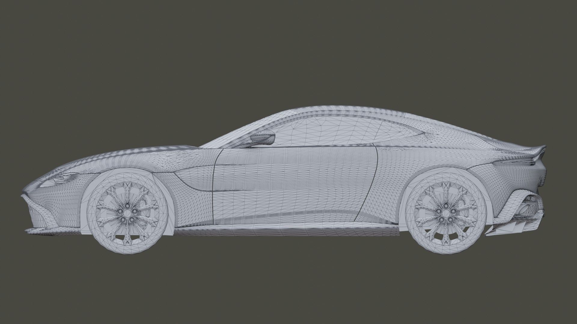 Aston Martin Vantage Low-poly 3D model_16