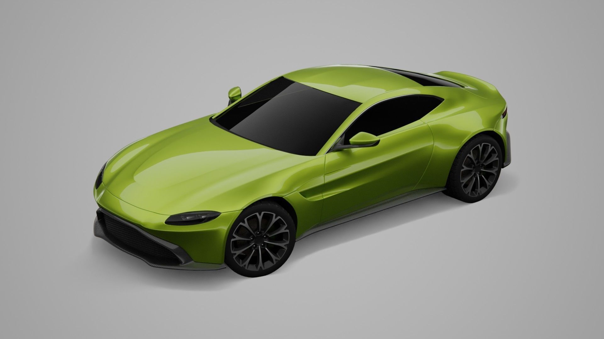 Aston Martin Vantage Low-poly 3D model_12
