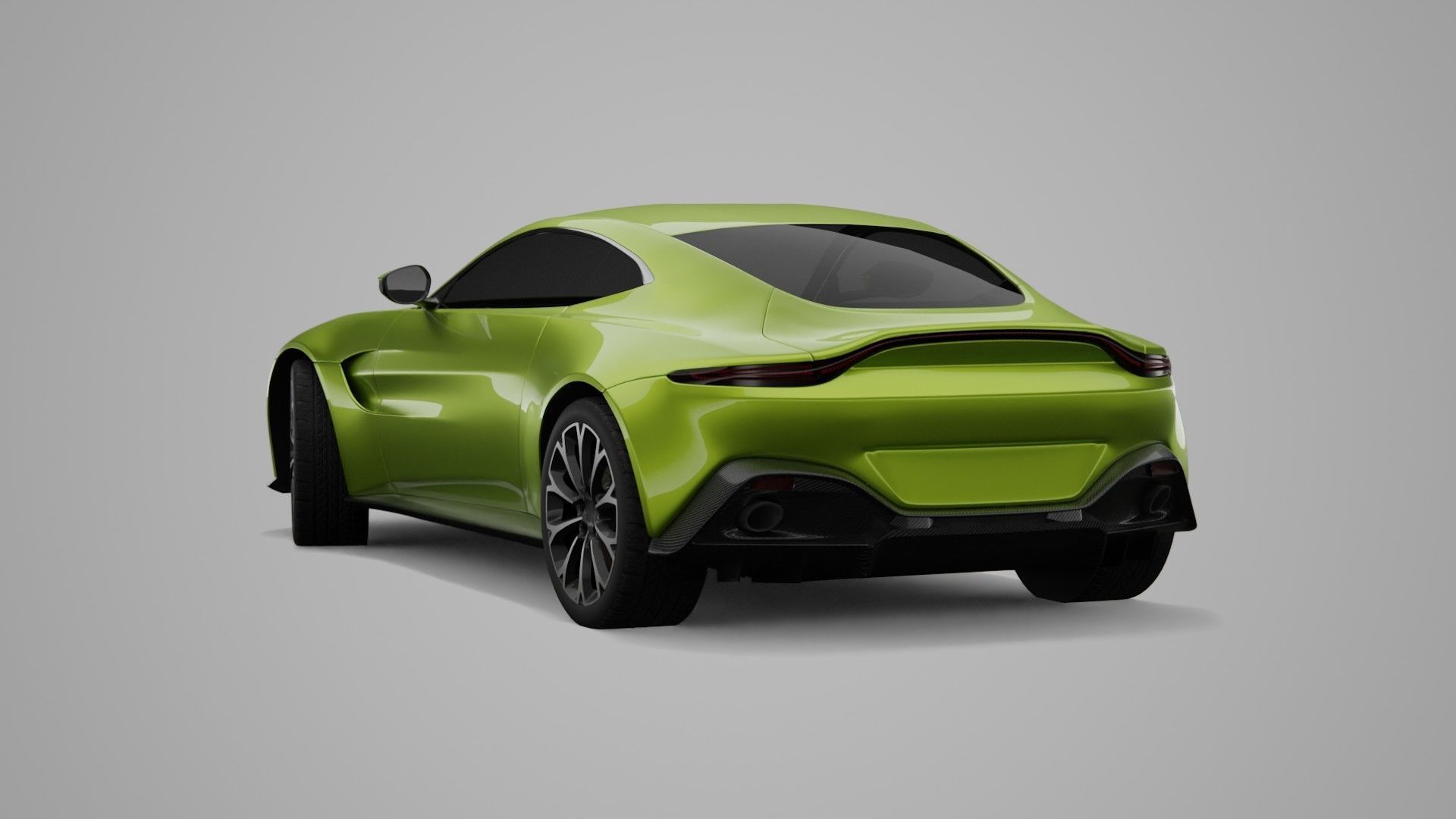 Aston Martin Vantage Low-poly 3D model_8