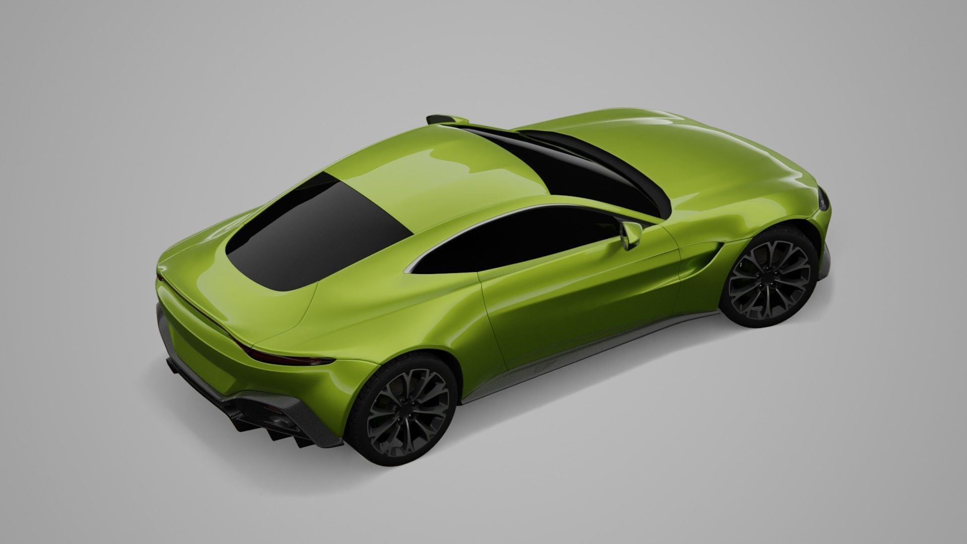 Aston Martin Vantage Low-poly 3D model_14