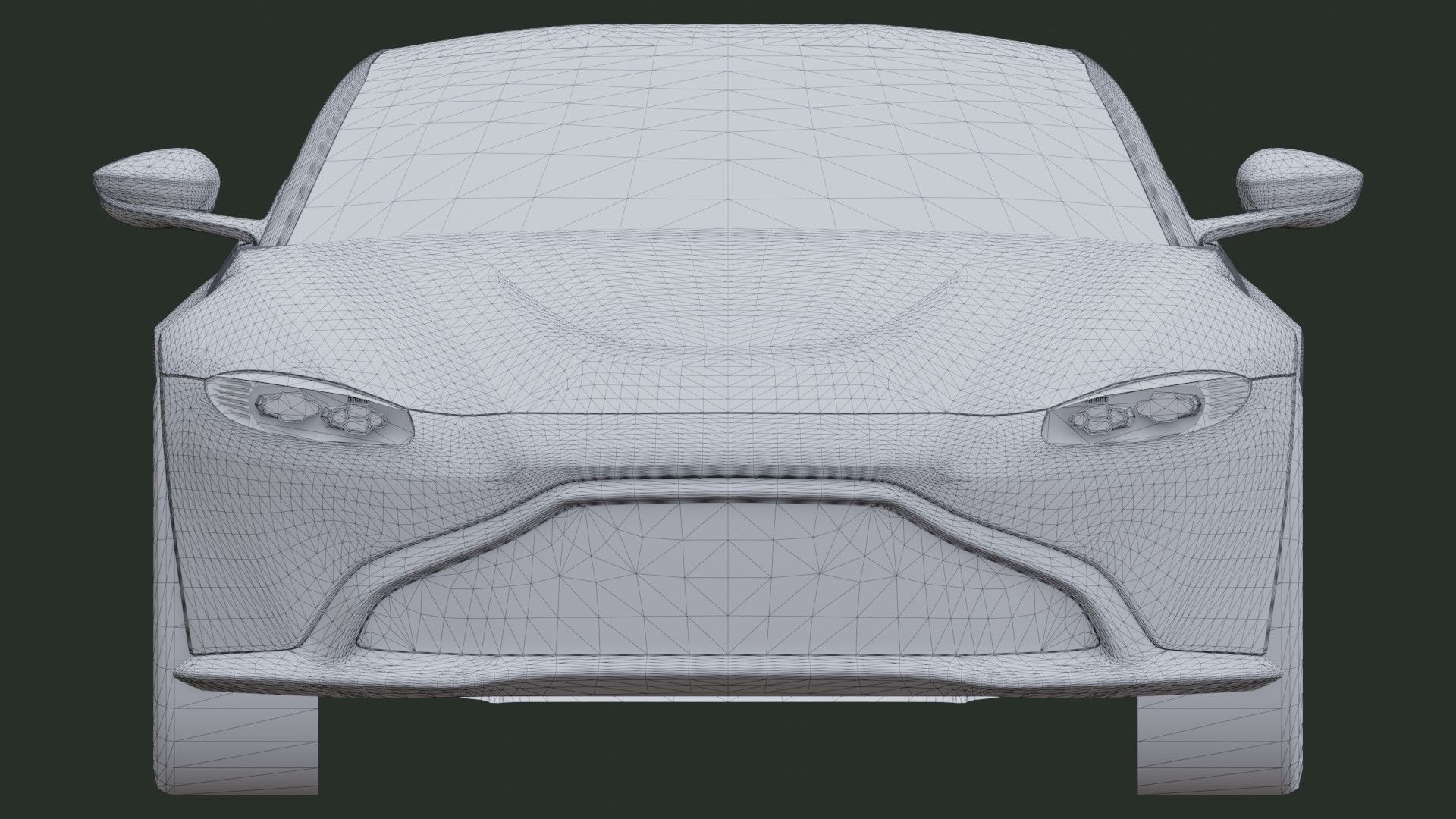 Aston Martin Vantage Low-poly 3D model_17