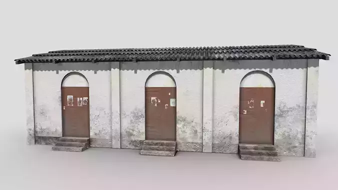 Tiny Building Low-poly 3D model