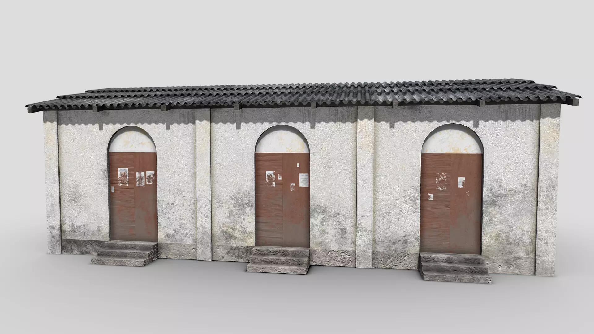 Tiny Building Low-poly 3D model_0