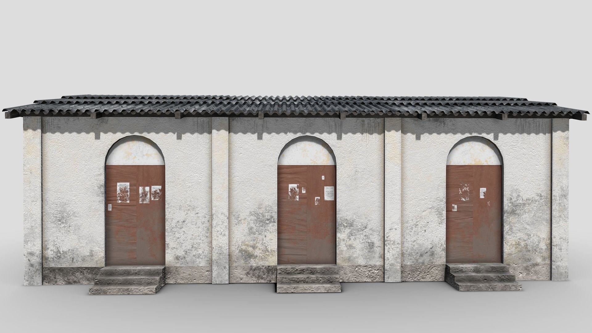 Tiny Building Low-poly 3D model_8