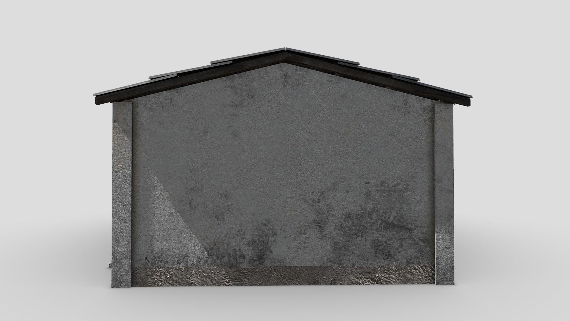 Tiny Building Low-poly 3D model_2