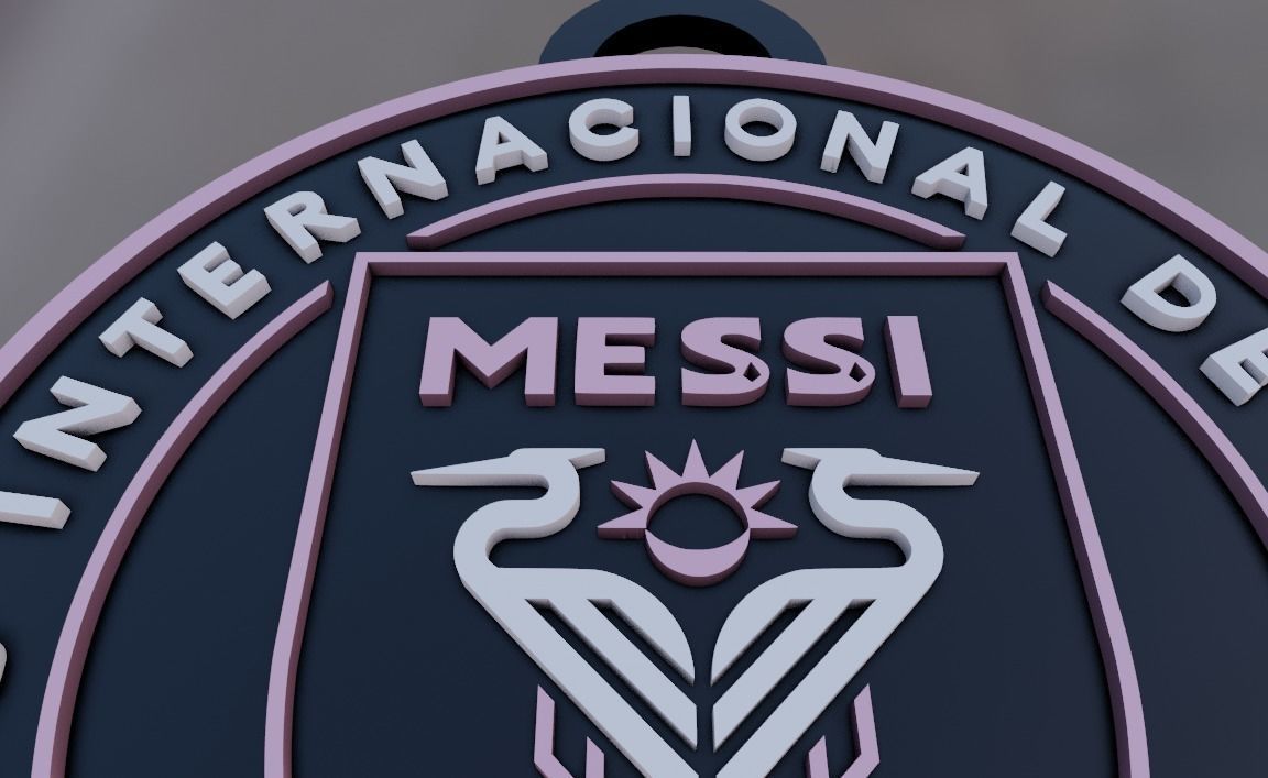 Messi 2023 Inter Miami crest 3D print model_1