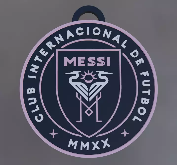 Messi 2023 Inter Miami crest 3D print model_0