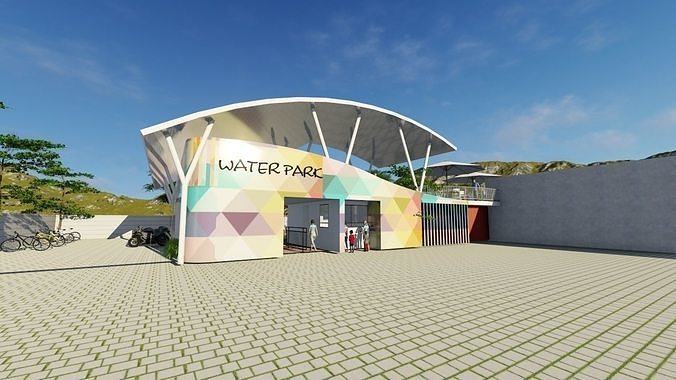 waterpark 3D model