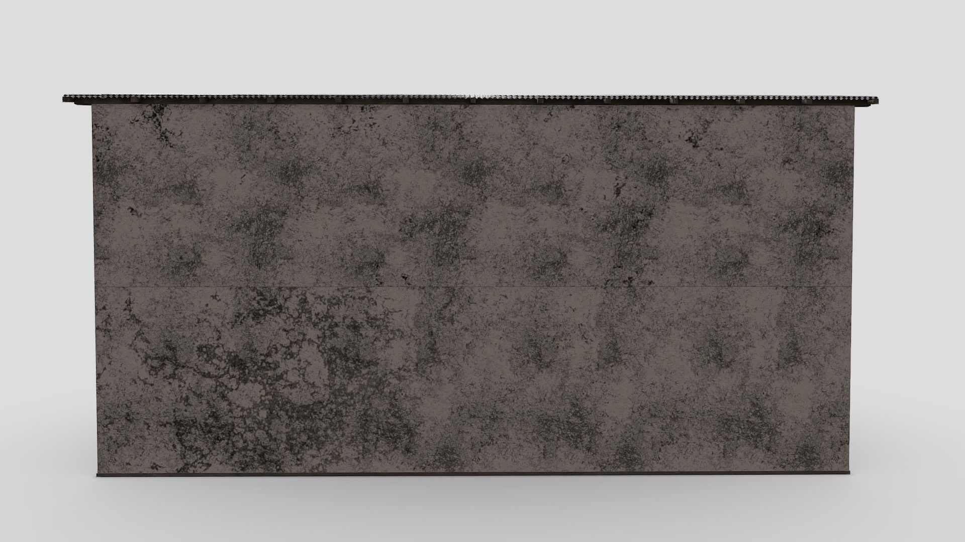 Colonial Building Low-poly 3D model_4