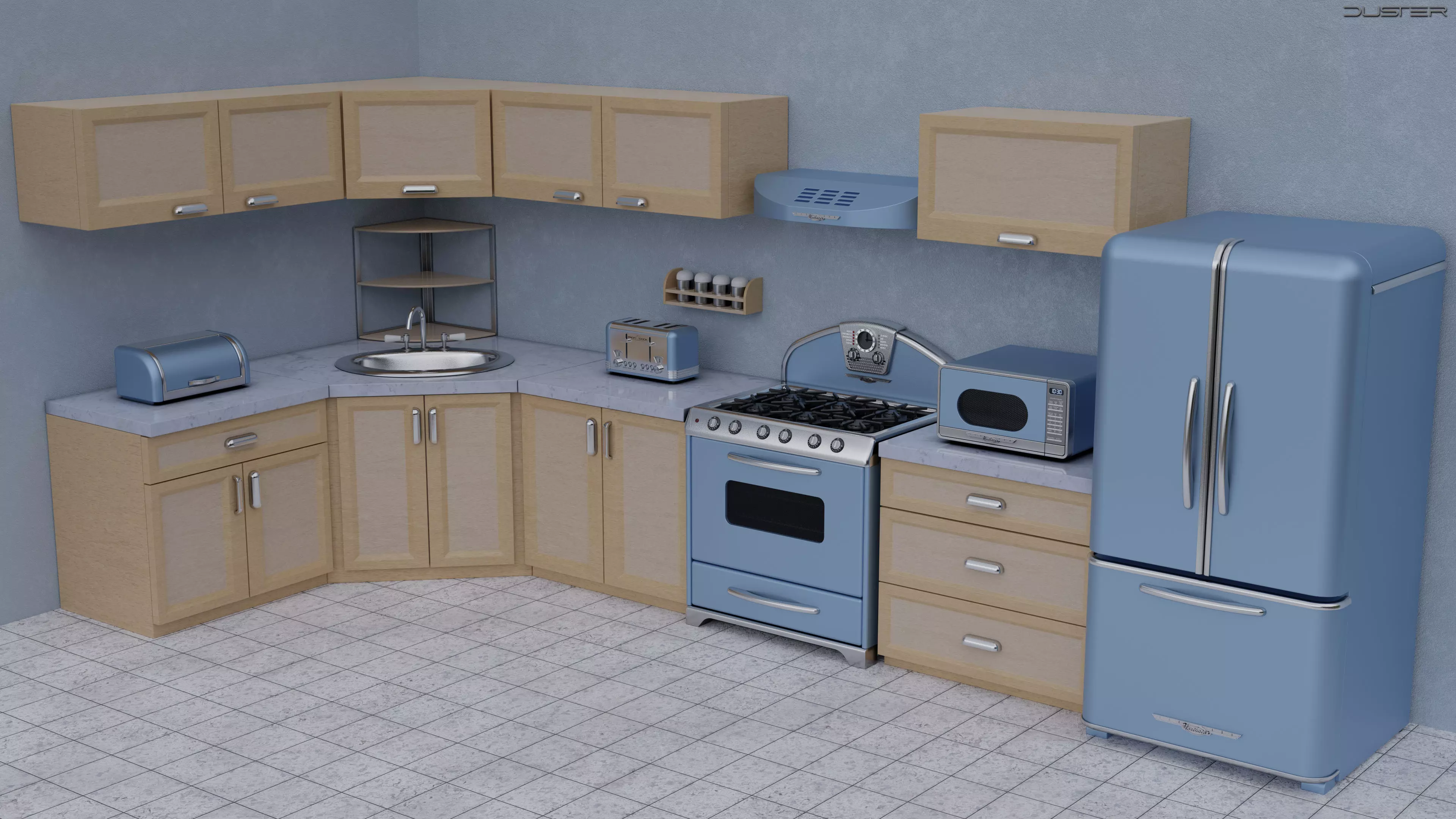 Kitchen Corner - Elmira Northstar Retro Line 3D model