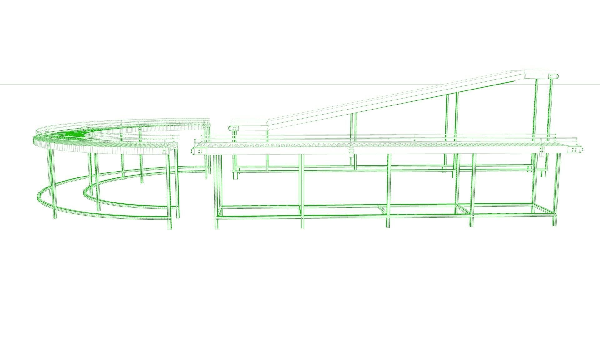 3D Conveyor Belt  3D model_10