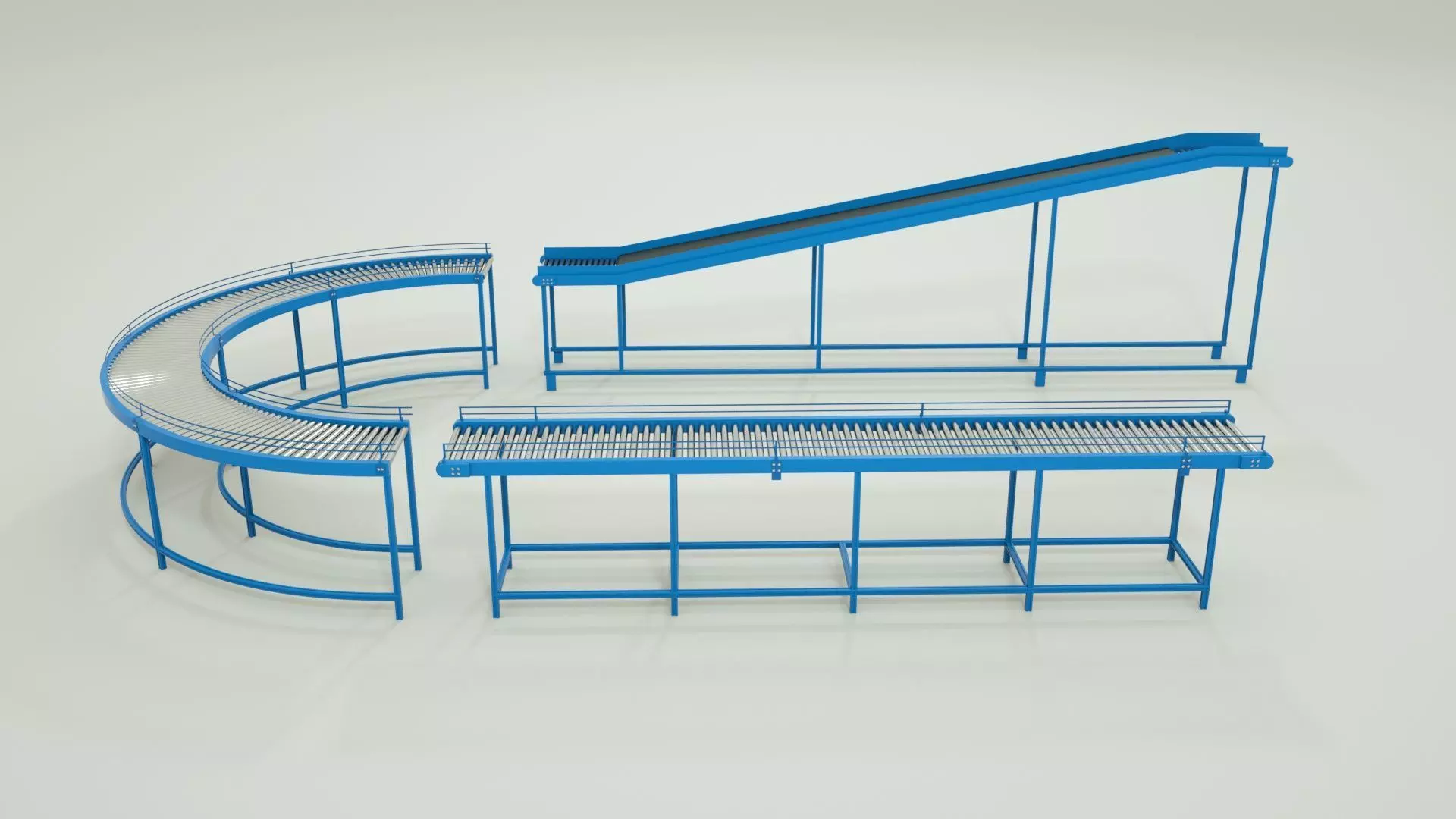 3D Conveyor Belt  3D model_0