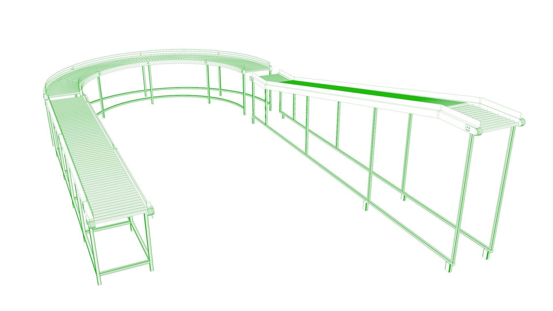 3D Conveyor Belt  3D model_9