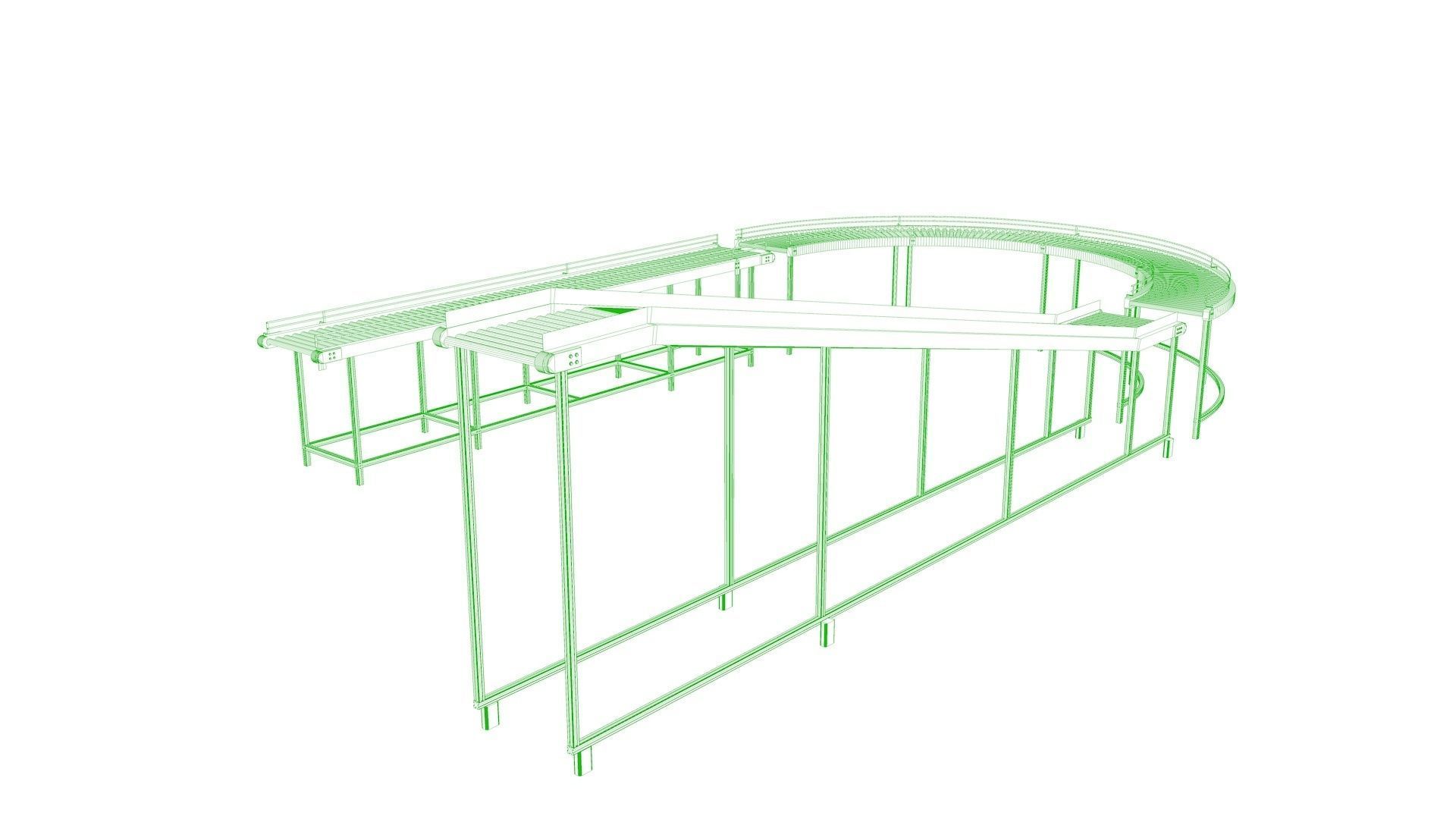 3D Conveyor Belt  3D model_8
