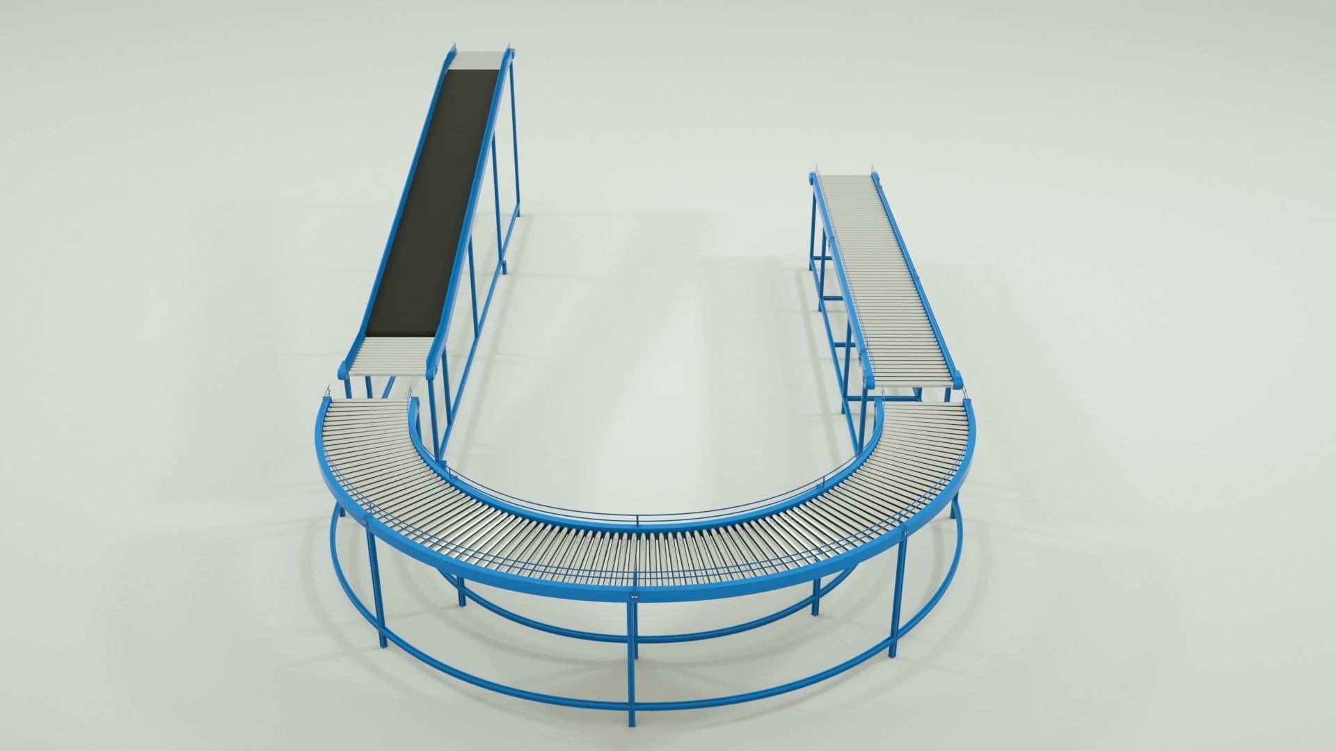 3D Conveyor Belt  3D model_1