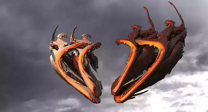 Dantes Lust Statue Wings 4 