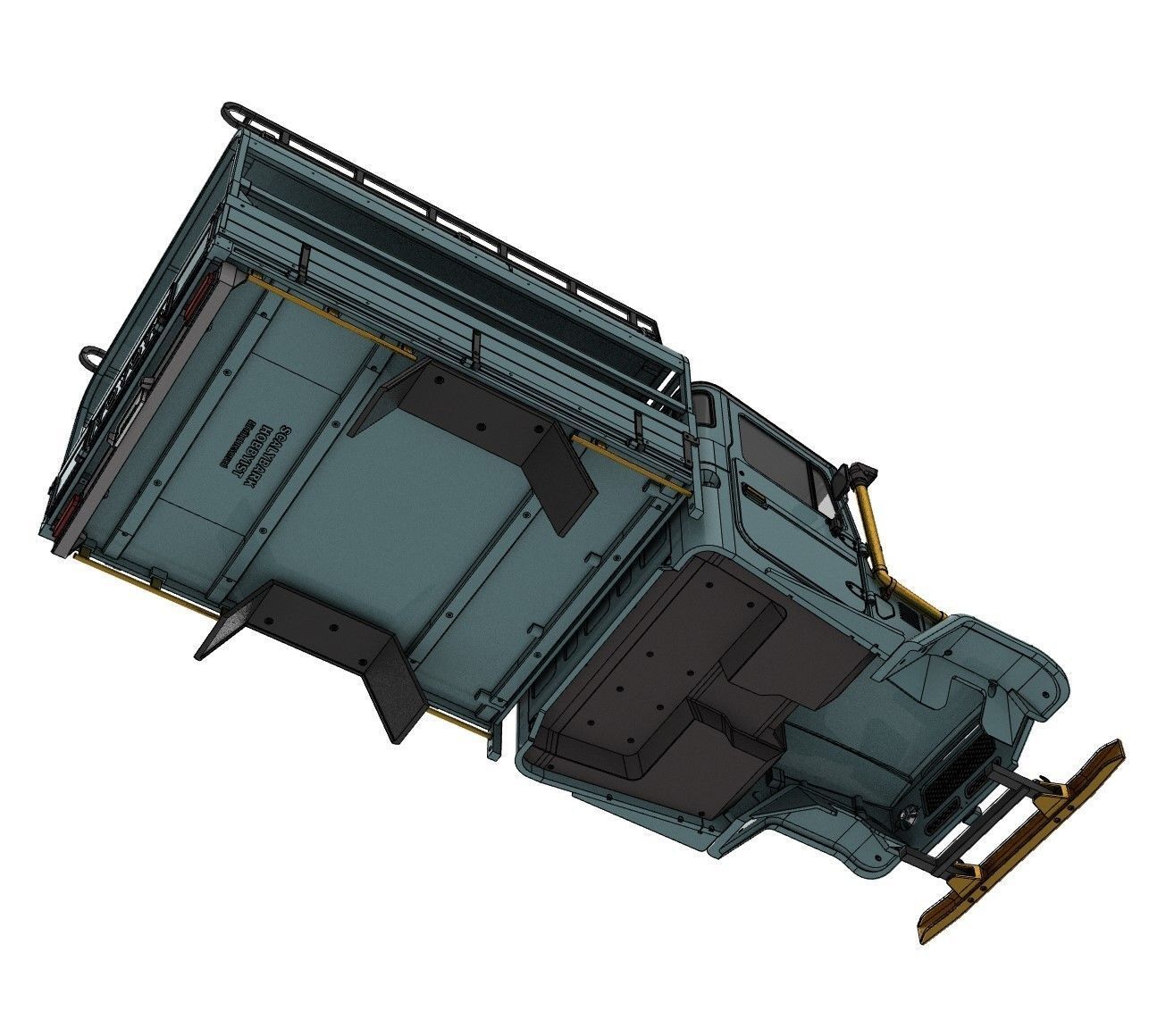 TOYOTA LAND CRUISER FJ45 PICK UP TRUCK RC BODY STL FILE  3D print model_7