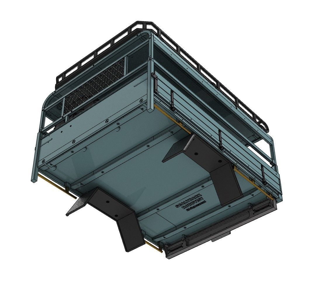 TOYOTA LAND CRUISER FJ45 PICK UP TRUCK RC BODY STL FILE  3D print model_6