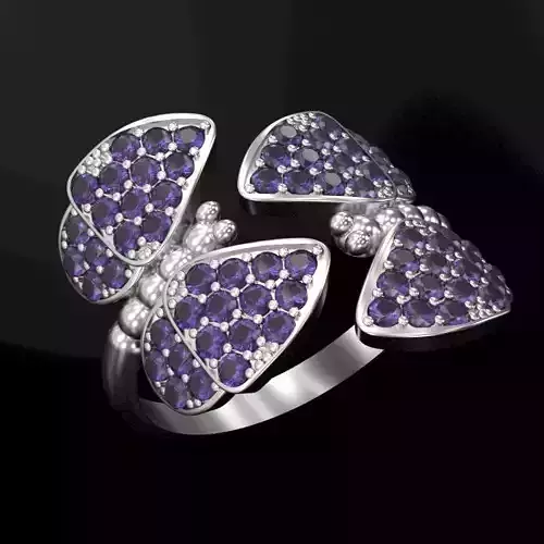 butterfly womens ring 