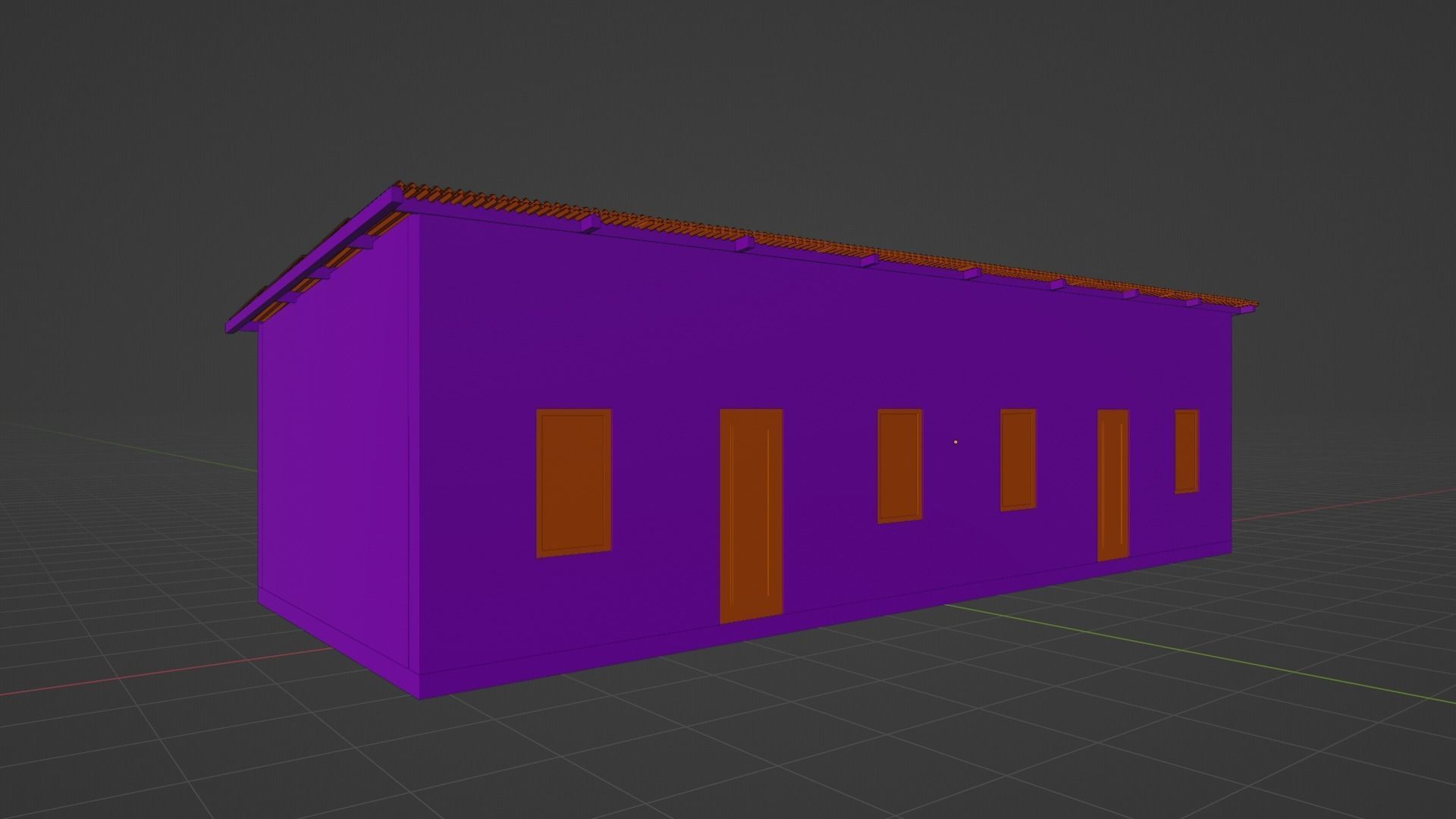 Small Building Free low-poly 3D model_12