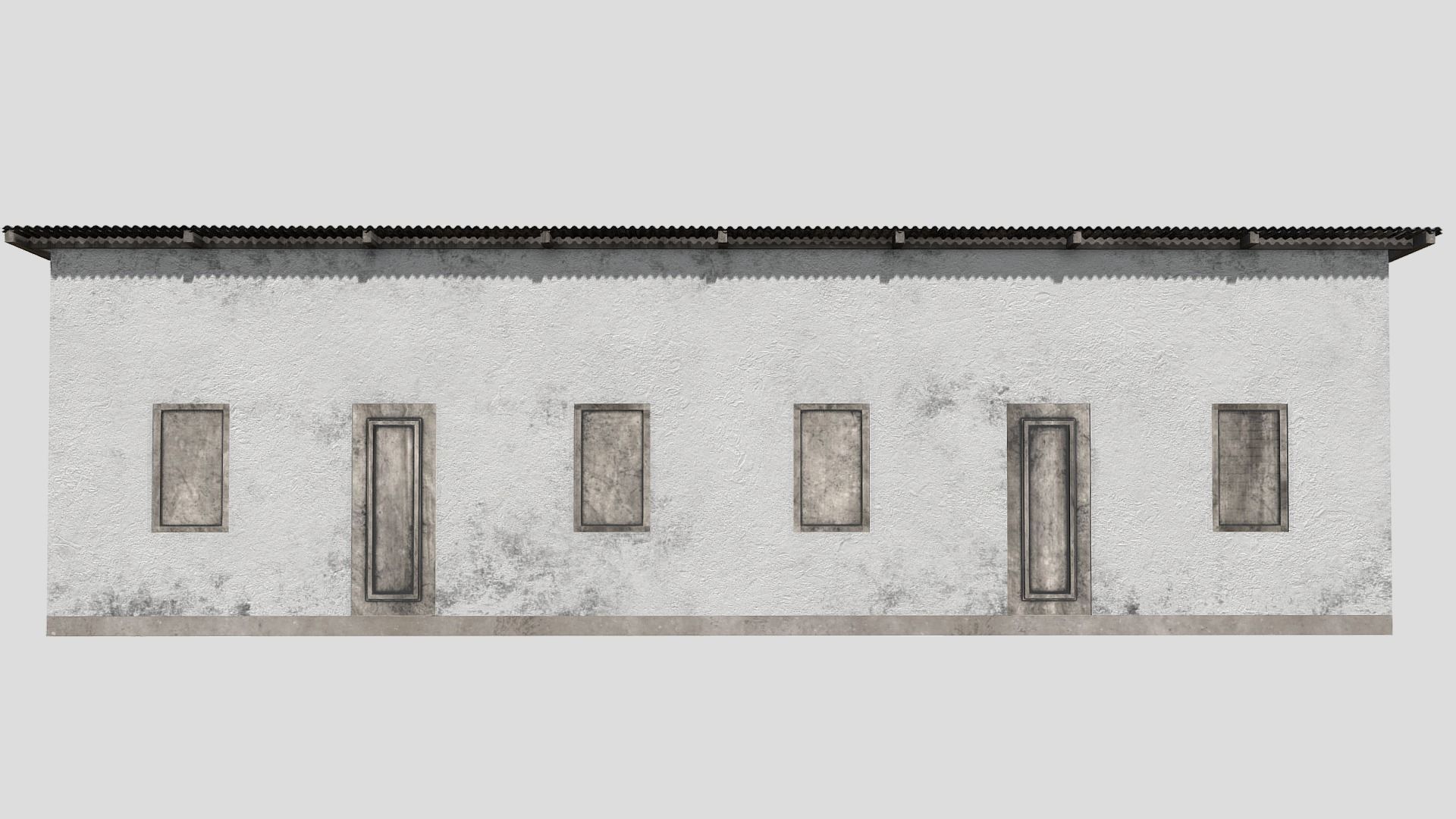 Small Building Free low-poly 3D model_8