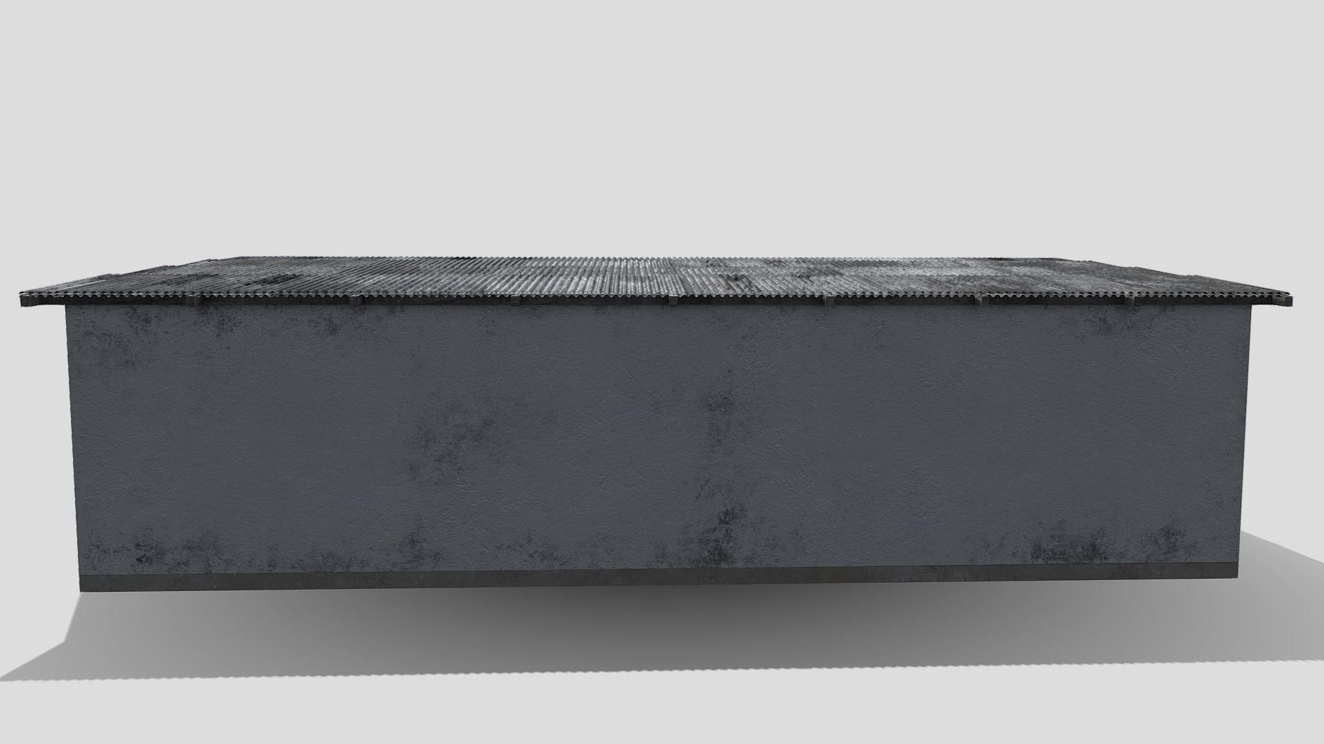 Small Building Free low-poly 3D model_4