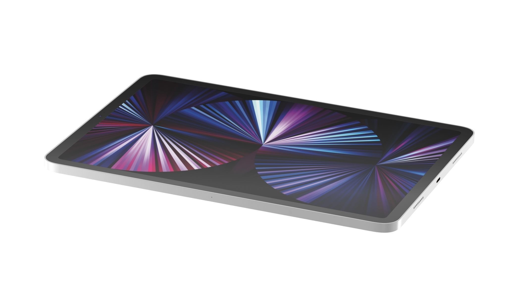 Apple iPad Pro 11 2021 Silver 3D model_4
