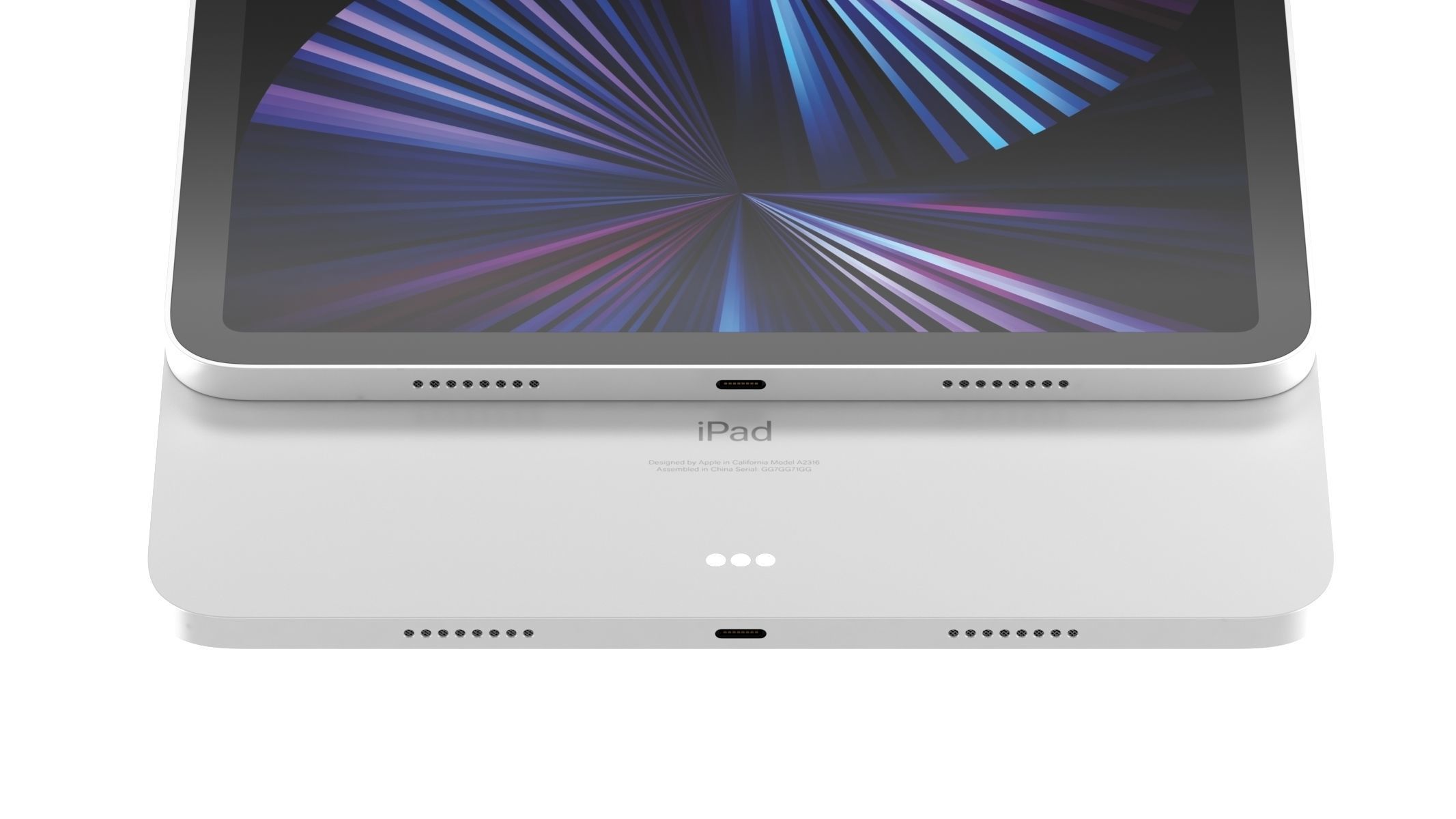 Apple iPad Pro 11 2021 Silver 3D model_9