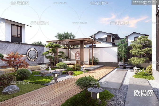 Outdoor garden  3D model