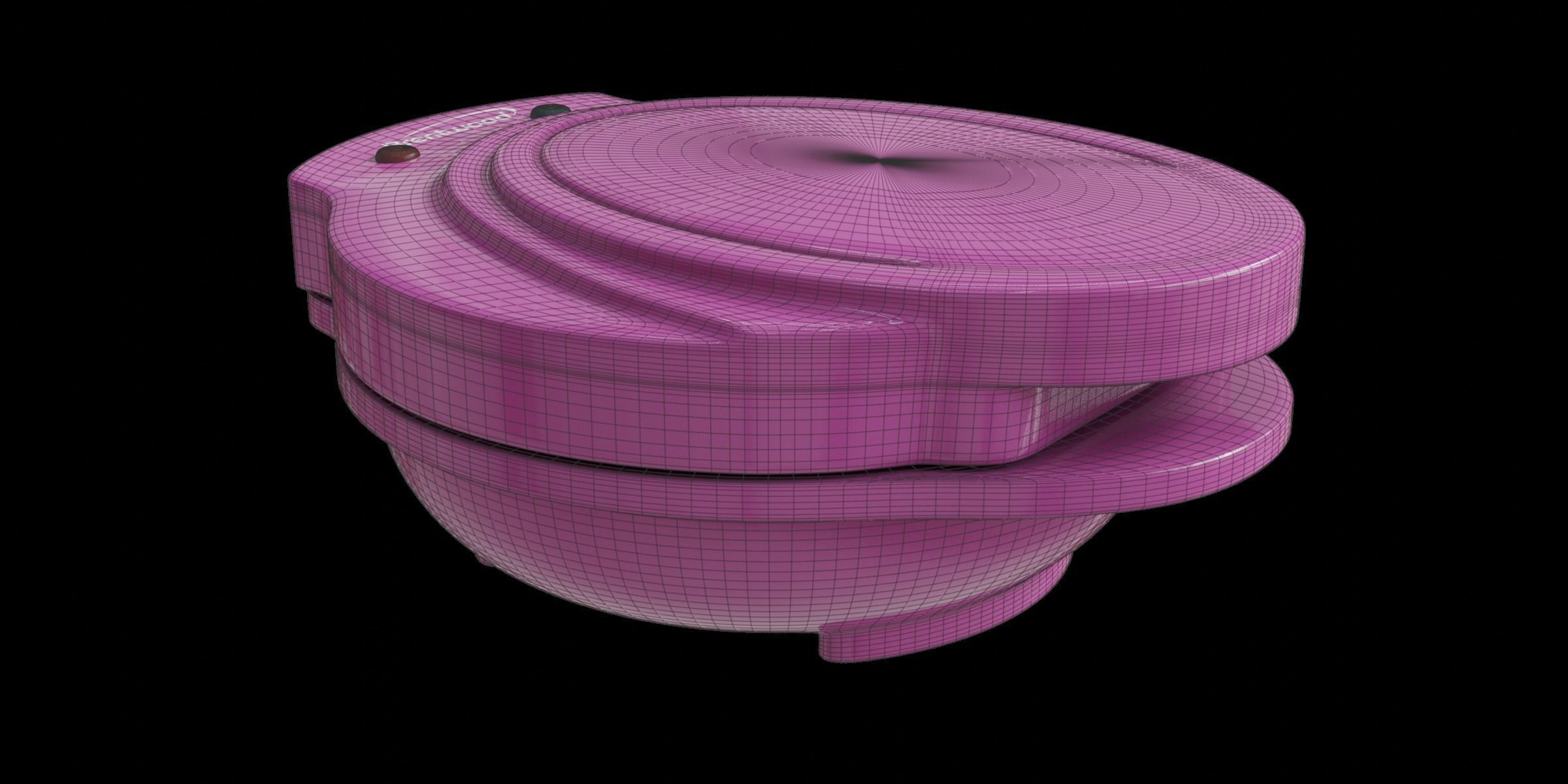 Pink Mini Donut Maker 3D model_3