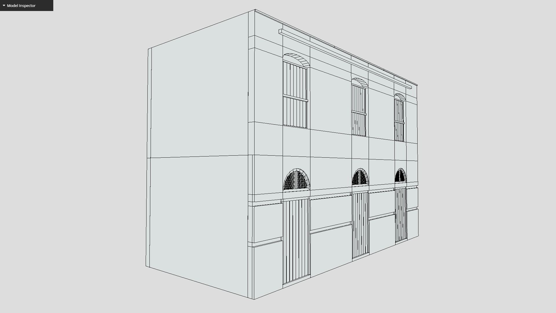 Old Small Building Low-poly 3D model_9