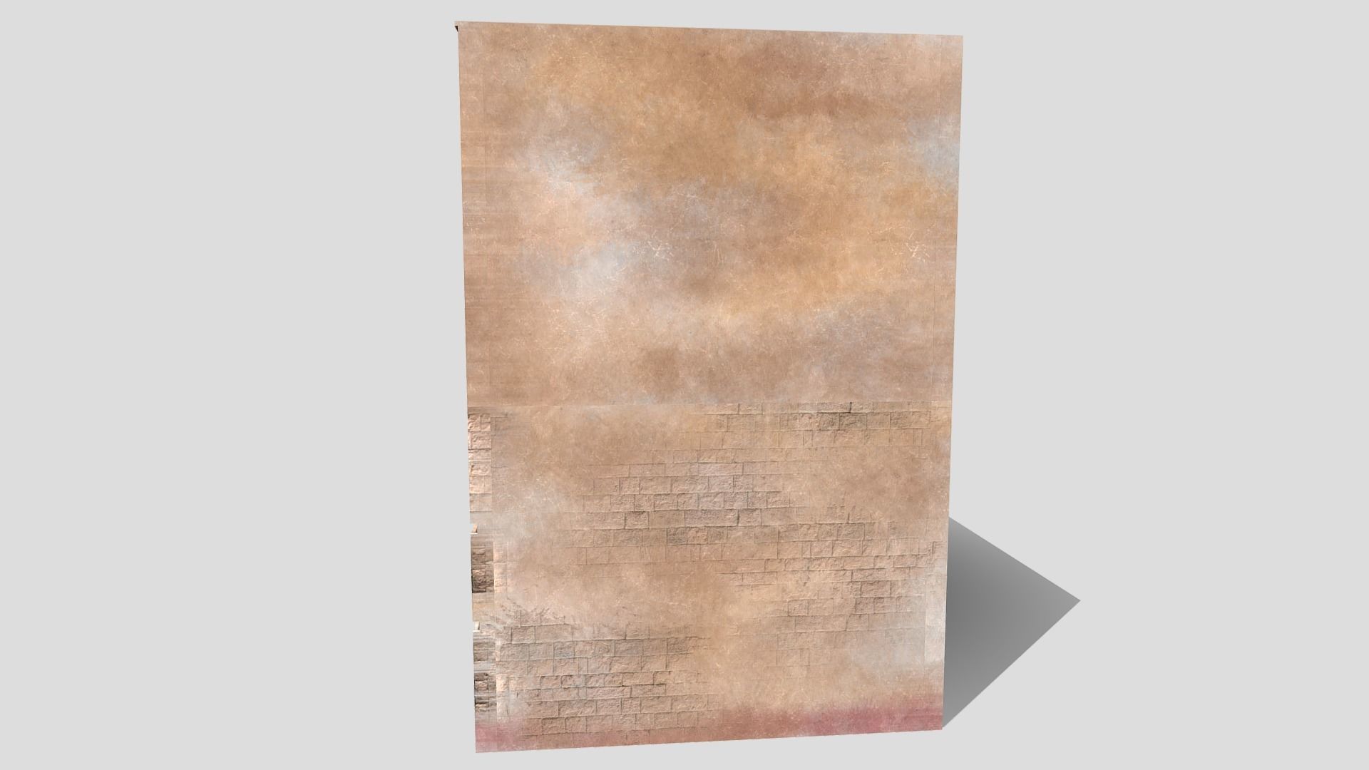 Old Small Building Low-poly 3D model_2