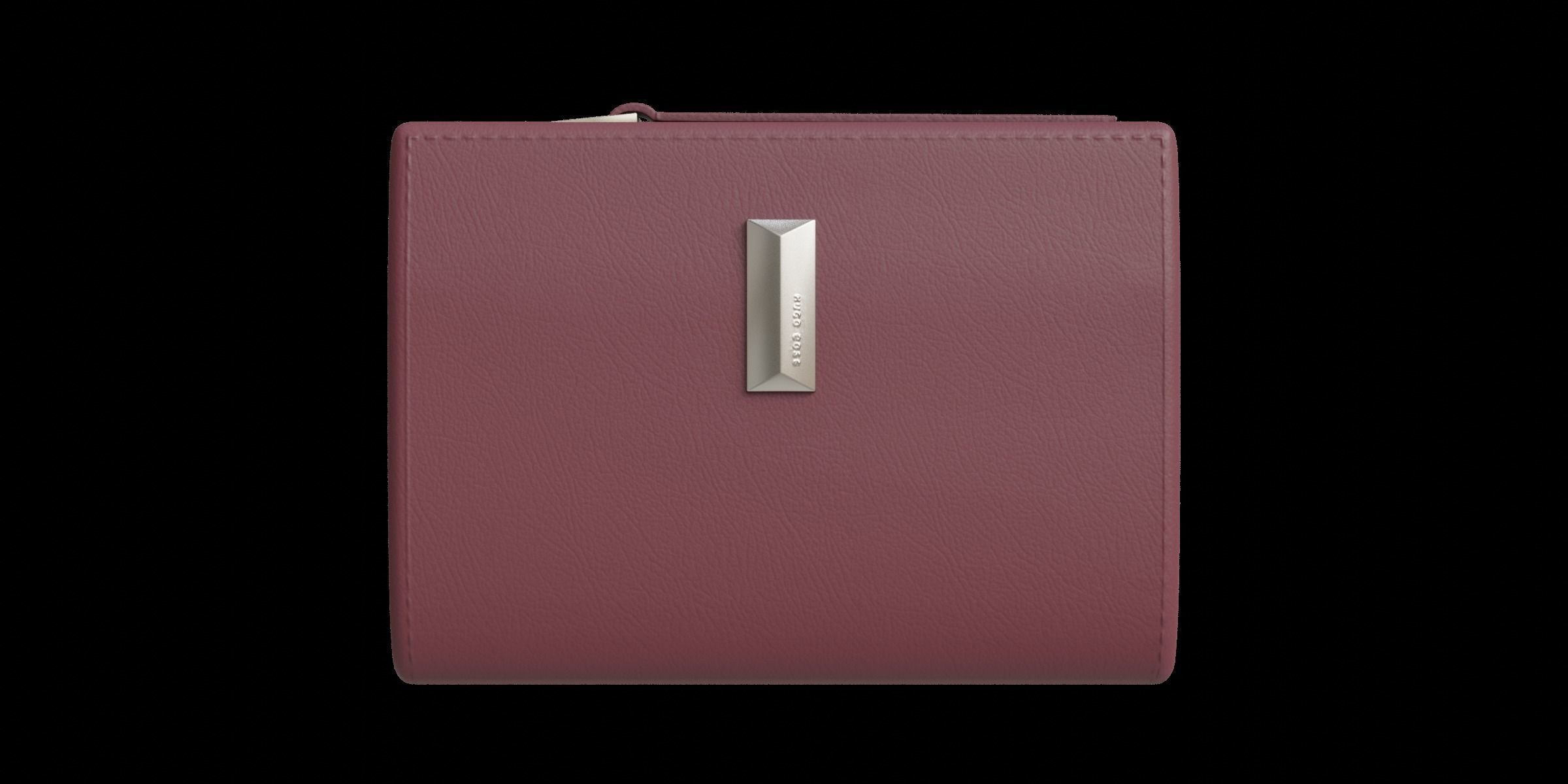 Red Brown Leather Wallet 3D model_4