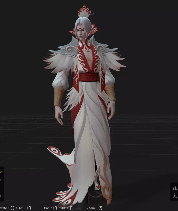 Ling Lord Shen Low-poly 3D model
