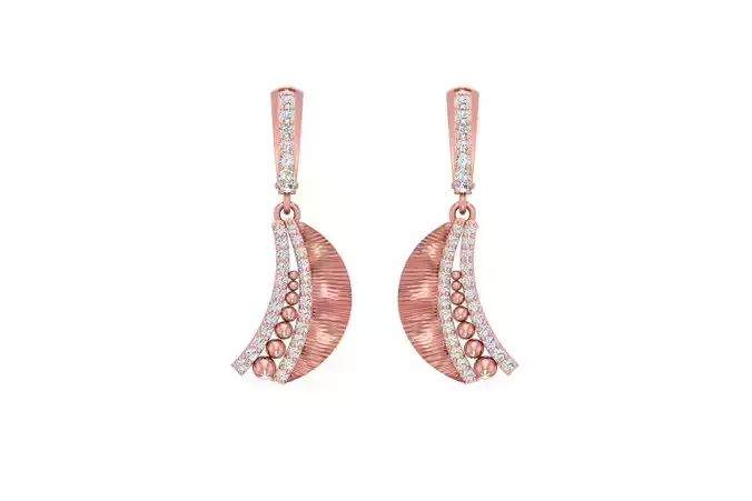 Women Drop Earring 3dm STL OBJ FBX Renders Details