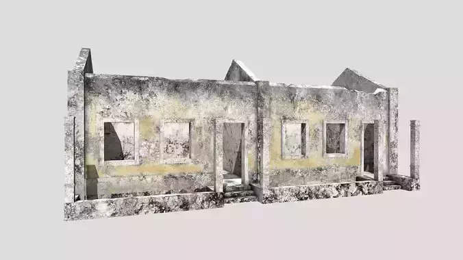 Small Building Low-poly 3D model