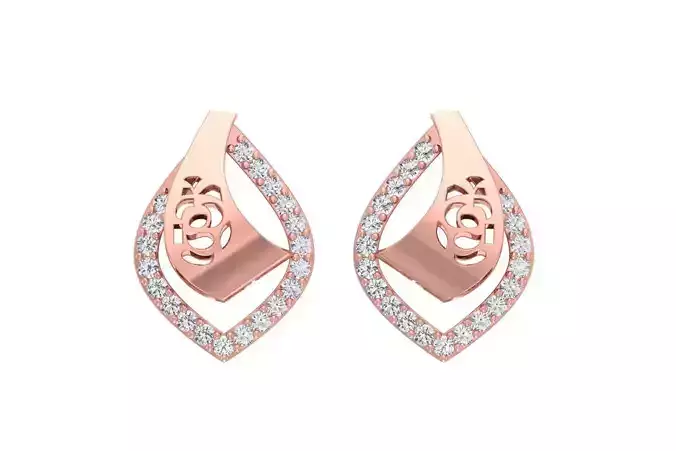 Women Earring 3dm STL OBJ FBX Renders Details