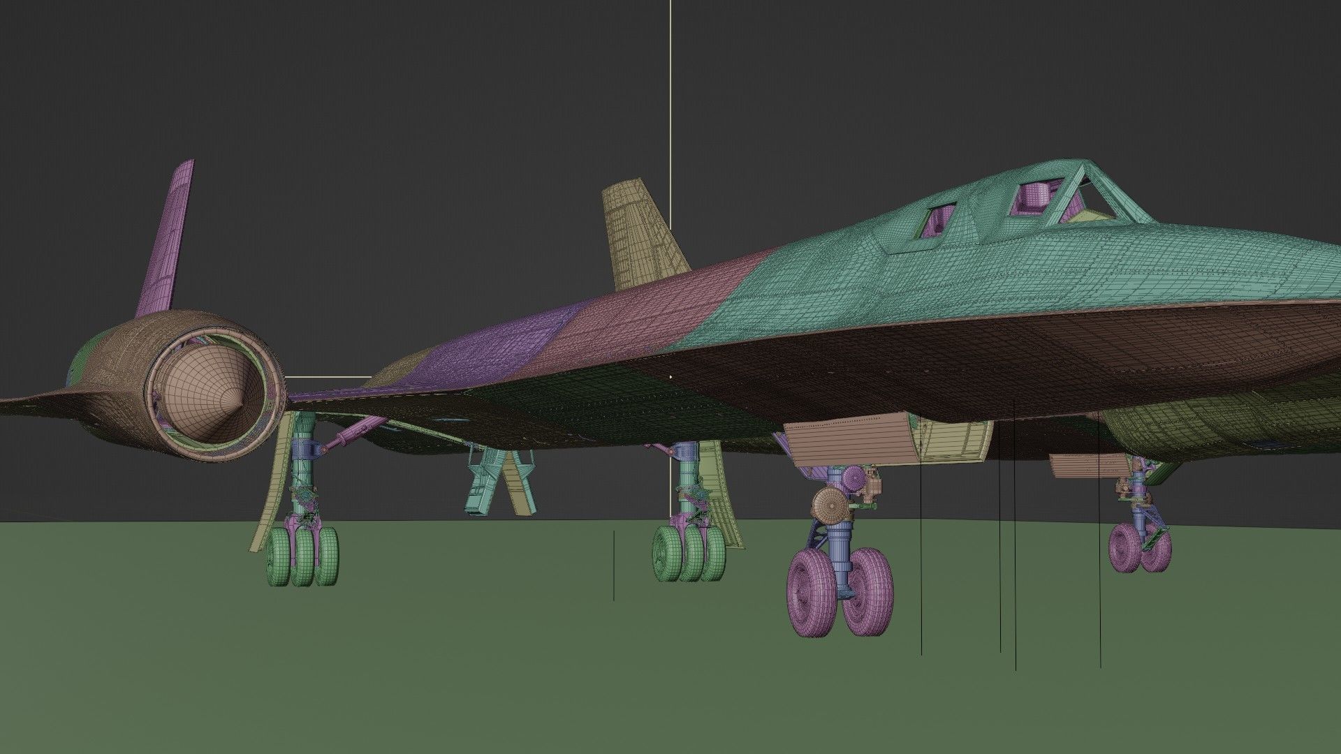 Lockheed Sr 71 Blackbird 3D model_25